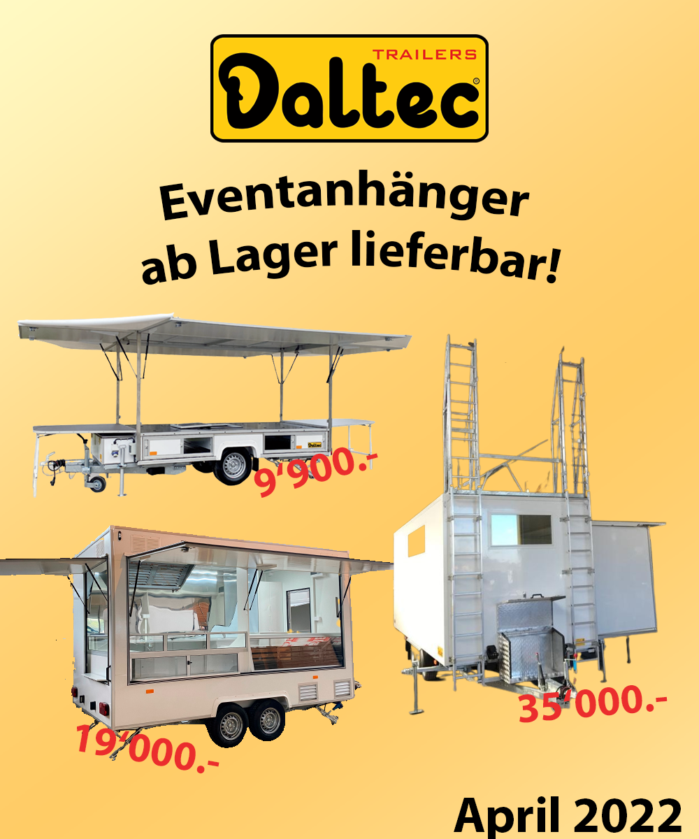 Daltec Verkaufsanhänger, Foodtrucks und Eventanhänger!